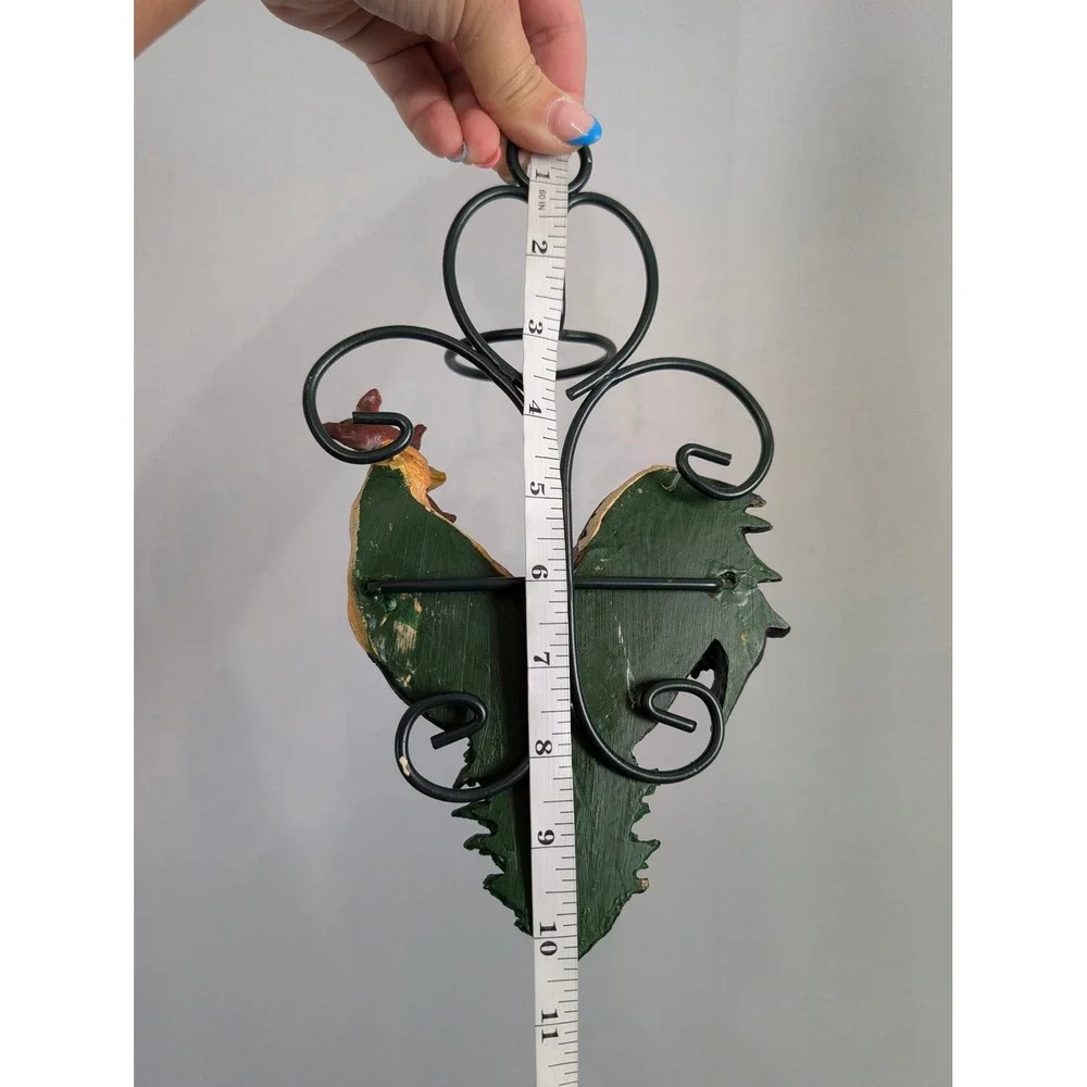 Rustic Rooster Wall Sconce Pair OS Multicolor Excellent Country chic Grannycore
